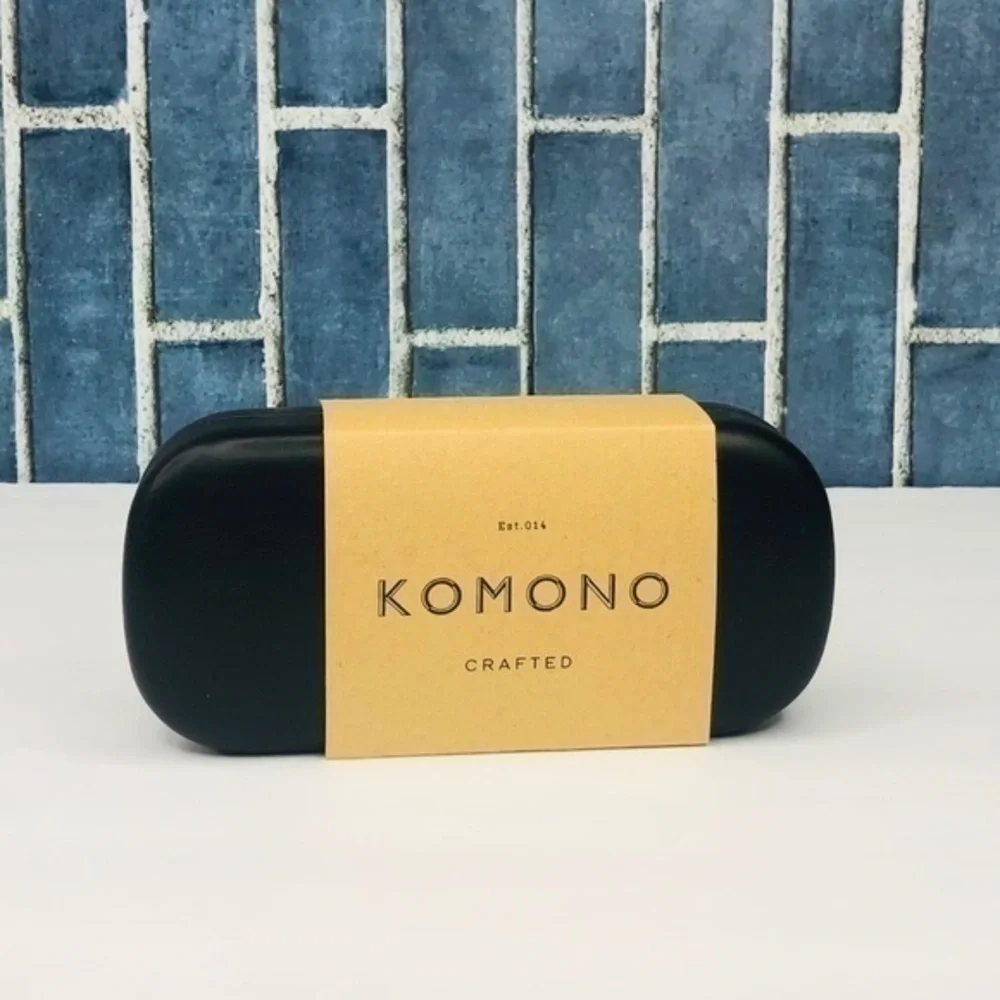 New KOMONO Stella Indigo Demi Sunglasses Cat Eye Retro Blue Tortoise